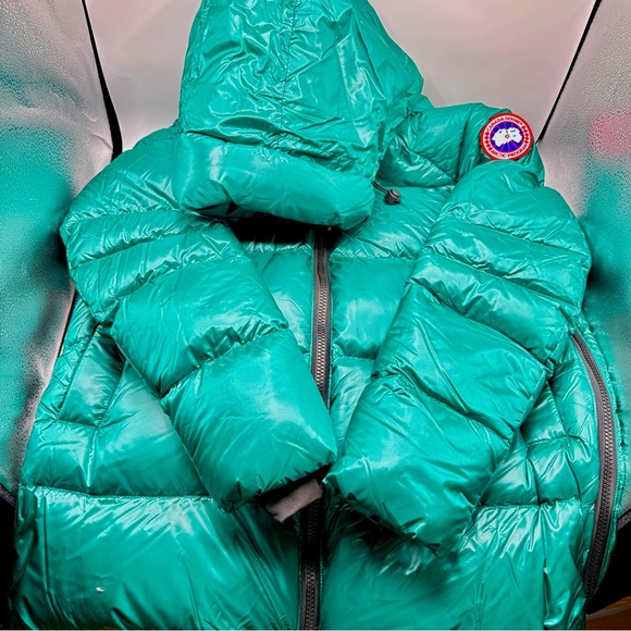 NEW Canada Goose Cypress Puffer Hooded Jasper Green Jacket Sz Large - Picture 7 of 11